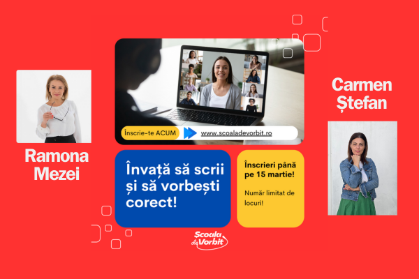 Înscrieri pentru cursurile noi de la Școala de Vorbit